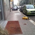 Via Enrico de Nicola, cade un vaso dal balcone per il vento