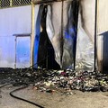 Incendio in via del Curatoio: in fiamme scarti di lavorazione di calzature