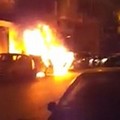 Auto in fiamme in via Dalmazia