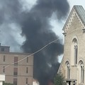 Bisceglie, vasto incendio nelle vicinanze dell'ex Casa della Divina Provvidenza