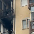 Appartamento in fiamme in via Cilea