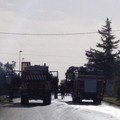 Autocisterna si ribalta e prende fuoco sulla Bisceglie-Corato