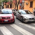 Auto in testacoda tra via Imbriani e via Istria