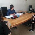 L'assessore Ciliento intervistata dagli studenti dell'Itc Aldo Moro