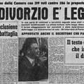 A cinquant'anni dal varo della legge sul divorzio: ricordi dal Foro tranese