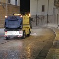 Igienizzazione delle strade di Trani, domani nuovo trattamento