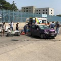 Auto contro scooter in via Andria: ferito un 35enne tranese