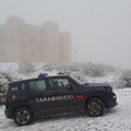 Arriva la neve in Puglia, ecco Castel del Monte imbiancato