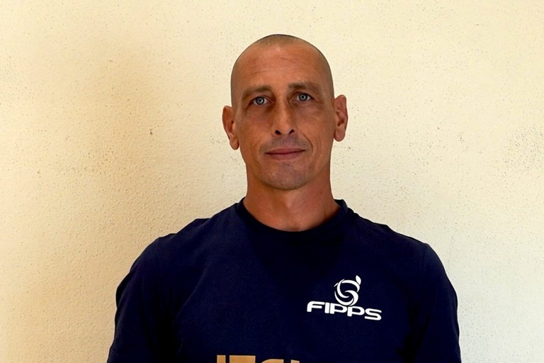 Carlo Impera agli Europei di calcio in carrozzina. <span>Foto credits</span>