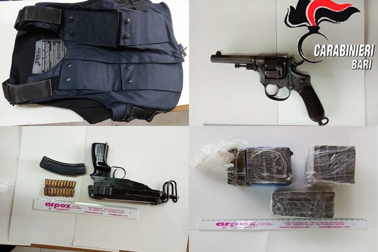 Armi e droga rinvenute dai Carabinieri