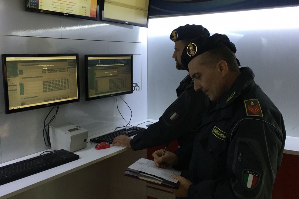 Giochi illegali, sequestro della Guardia di Finanza
