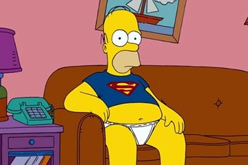 Homer Simpson sedentario