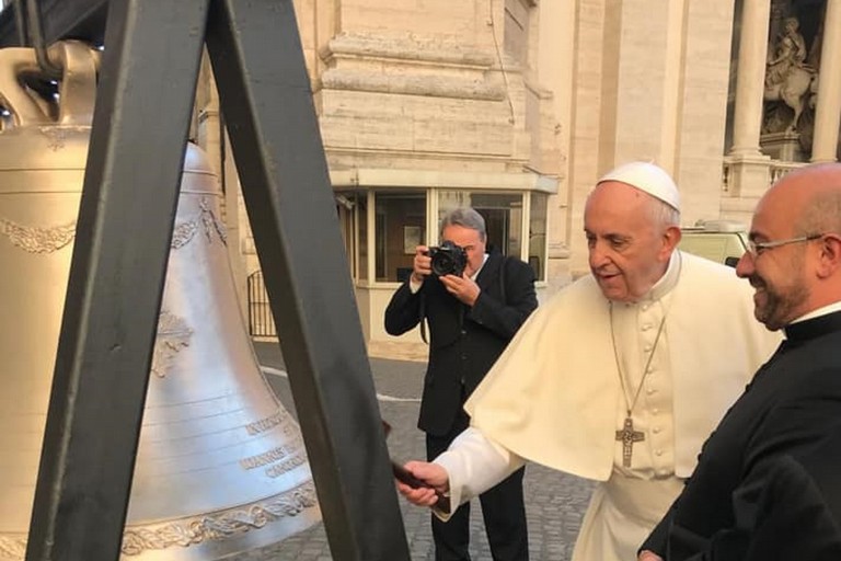 Papa Francesco e don Dino Cimadomo