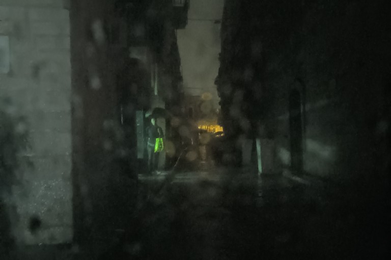 Via Mario Pagano al buio