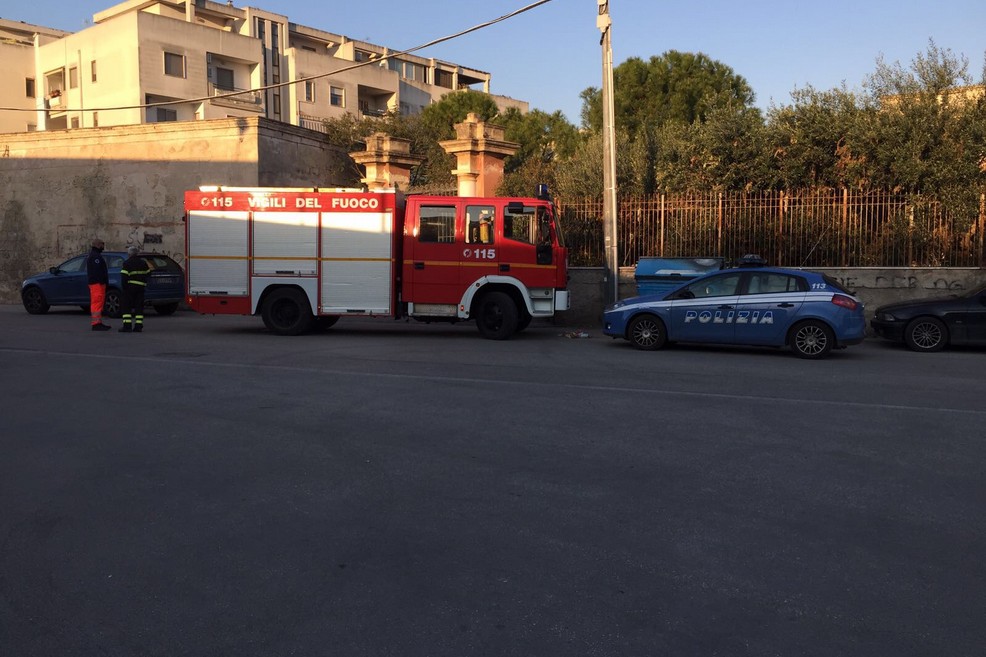 Crollo villa antica in zona stadio