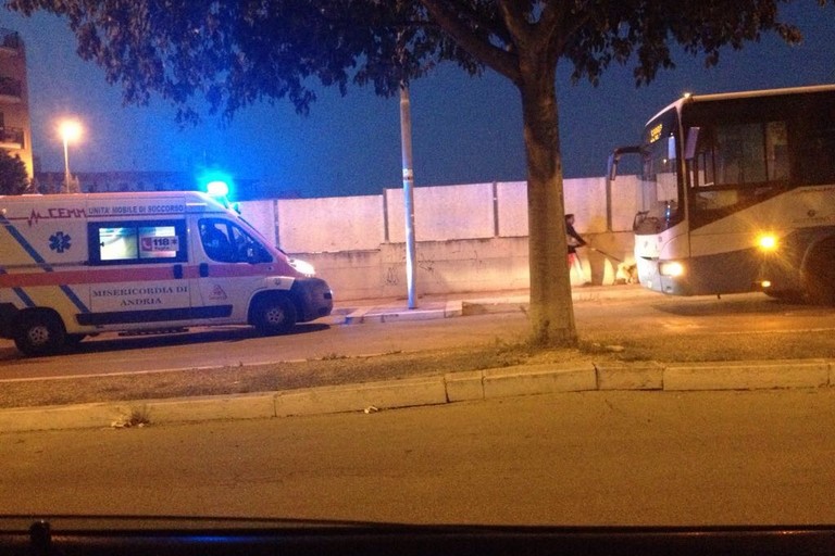 Infarto in corso in un pullman