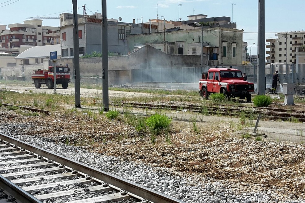Incendio alla stazione