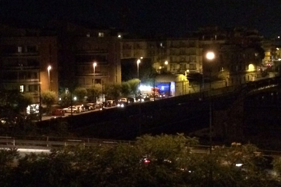 Incendio in via Verdi