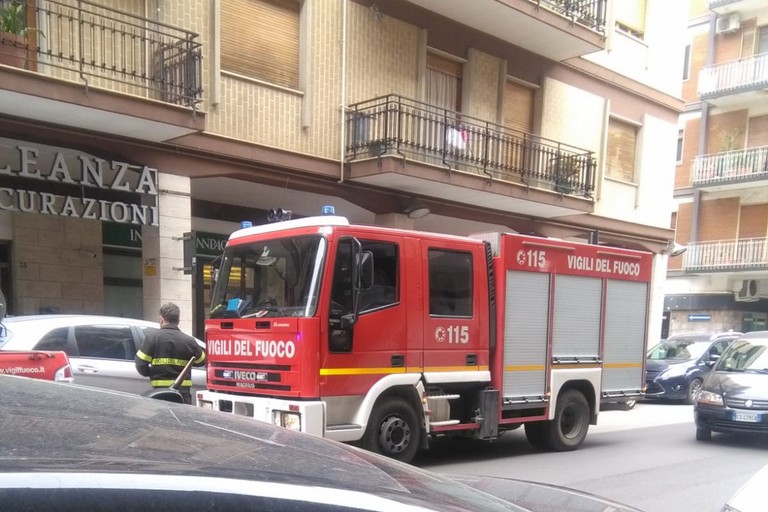 Incendio in corso Italia