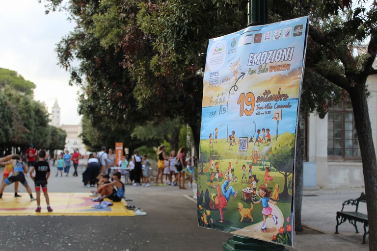A Trani un pomeriggio per le famiglie: sport, creatività ed emozioni nella Villa Comunale