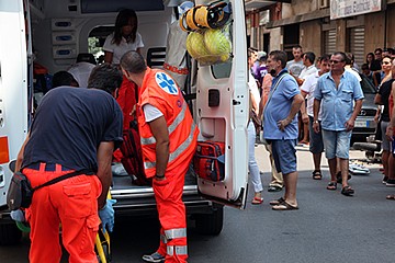 Incidente stradale, ambulanza del 118