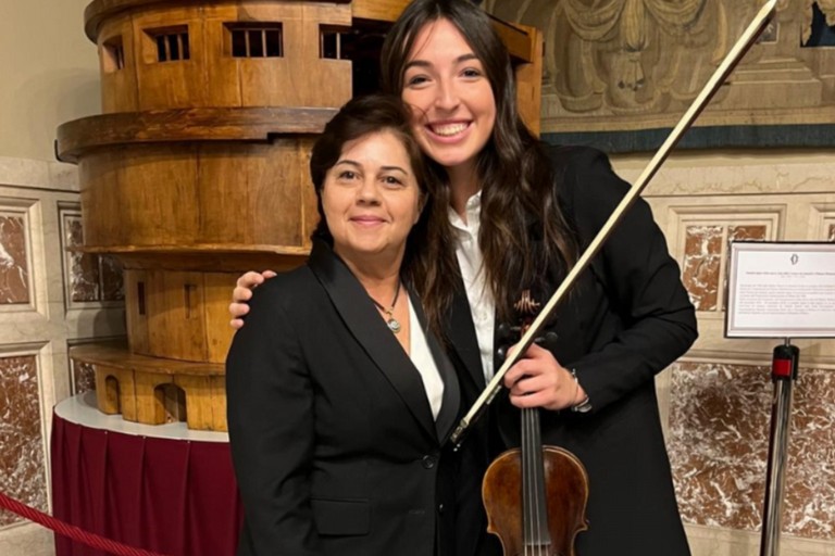 Prof.ssa Mirella Sasso e Mariagrazia Di Bello. <span>Foto Adriana Fabrizio</span>