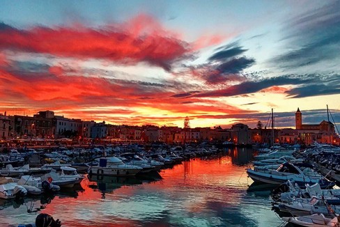 The sunset in Trani