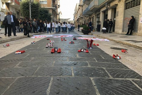 Flash mob in via San Giorgio