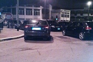 Parcheggio selvaggio a Colonna