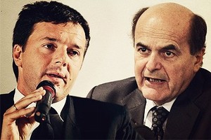 Pierluigi Bersani e Matteo Renzi
