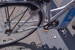 Bike Sharing, bici rotte