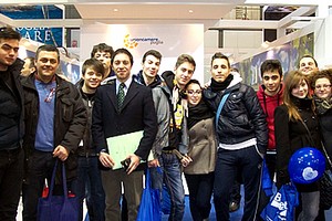 Bit 2011 - Assessore Memola e studenti ITC di Trani
