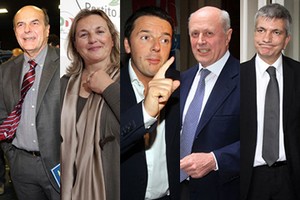 I candidati alle primarie del centrosinistra