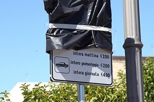 Cartelli della sosta a pagamento