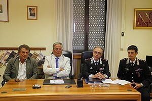 Conferenza dei Carabinieri con il procuratore Capristo