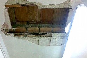 Crollo al pronto soccorso di Trani