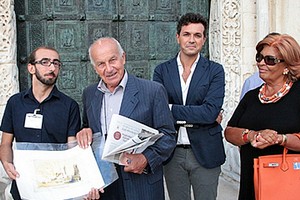 Fausto Bertinotti in visita a Trani