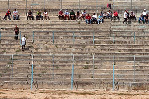 Fortis Trani, gradinata dello stadio vuota