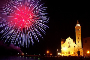 Fuochi pirotecnici a Trani