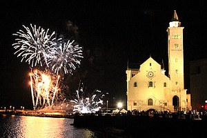 Fuochi pirotecnici a Trani