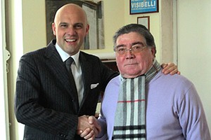 Gigi Riserbato con Roberto Visibelli