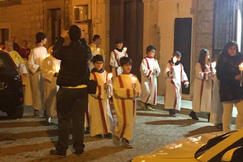 Rito del lucernario nella chiesa di Sant'Agostino