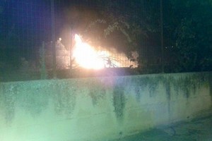 Incendio via Martiri di Palermo