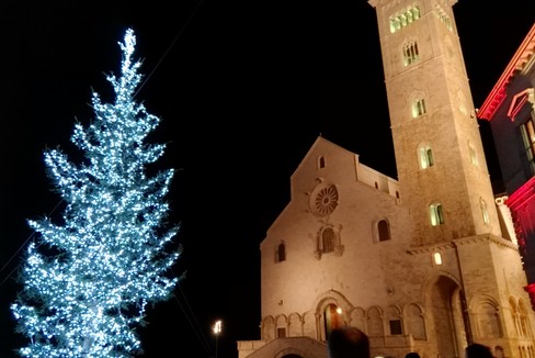 Il video per augurare buone feste a Trani