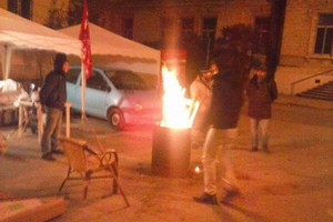 Protesta cooperative al Comune