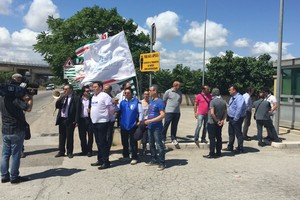 Protesta degli agenti di polizia penitenziaria