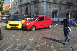 Foto incidente e piazza della repubblica