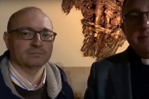 Benedizione ambulatorio Giuseppe Moscati, intervista a don Mimmo Gramegna