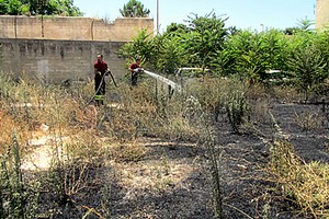 Incendio a Trani