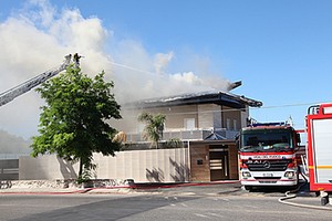 Incendio in una villa a Matinelle